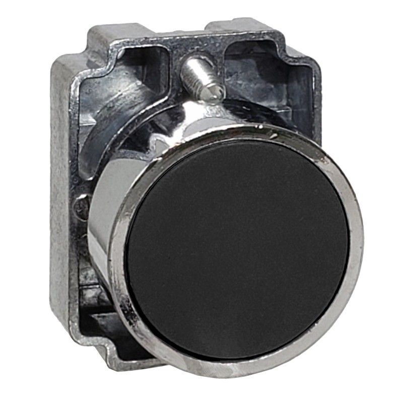 Pulsador Metalico Ø22 Rasante, Ip40, S/Cont, Negro SLMRN8 Steck Pulsador Metalico Ø22 Rasante, Ip40, S/Cont, Negro SLMRN8 Steck