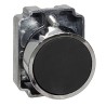 Pulsador Metalico Ø22 Rasante, Ip40, S/Cont, Negro SLMRN8 Steck