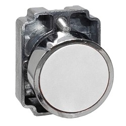 Pulsador Metalico Ø22 Rasante, Ip40, S/Cont, Blanco SLMRN5 Steck