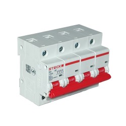Interruptor Termomagnético 125A, 4P, Curva C, Icu:10Ka, 230/400Vca SDD4C125 Steck