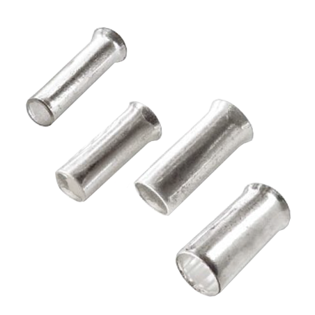 Puntera Tubular Desnuda de Cu Estañado p/0,75mm² CT 0,75 LCT