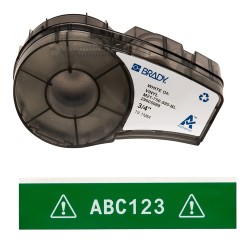 Cinta Vinilo, Bla/Verde, 19 mm X 6,40mts p/Bmp21 M21-750-59 Brady