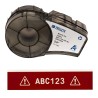 Cinta Vinilo, Bla/Rojo, 19 mm X 6,40mts p/Bmp21 M21-750-59 Brady