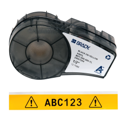 Cinta Vinilo, Neg/Ama, 19 mm X 6,40mts p/Bmp21 M21-750-59 Brady