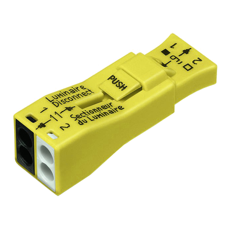 Conector para Desconexión de Luminaria 2 Polos  4mm²  Ama 873-902 Wago