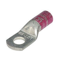 Terminal de Cu Estañado. Estanco. Tubo Std, Iram-Iec, 50mm² , Ø 3/8 -TIL 50 LCT