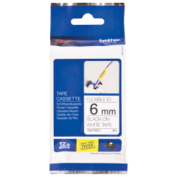 Cinta Laminada Flexible Neg/Bla 6 mm X 8 Mts TZeFX211 Brother