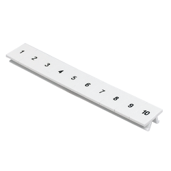 Plancha Tira Zack, 10 Unidades, Nros 1 a 10, Blanco, 10mm.  ZB 10, 1-10 Phoenix Contact