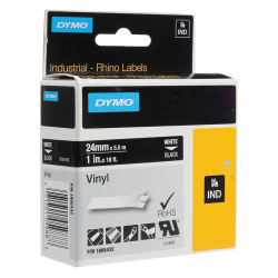 Cinta Vinilo, Blan/Neg, 24mm X 5,5M 1805432 Dymo