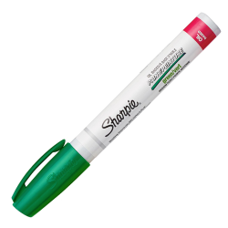 Marcador Base Aceite P/Toda Superficie, Trazo Medio, Color  Verde 34904 Sharpie