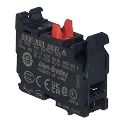 Bloque de Contacto NC Allen-Bradley 800F-X01 p/Serie 800F, Rojo