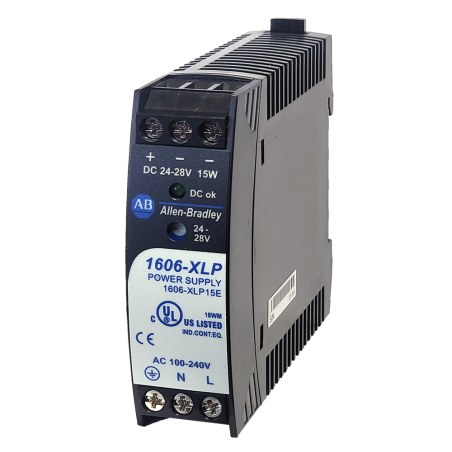 Fuente de Alimentacion XLP 24Vdc, 0.63A, 15W, Ent.1X110/240Vac 1606-XLP15E Allen Bradley