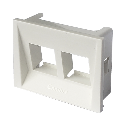Caja de Aloje 2 Modulo Rj45/Rj11- Blanco 6974 Cambre