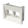 Caja de Aloje 2 Modulo Rj45/Rj11- Blanco 6974 Cambre