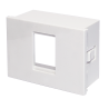 Caja de Aloje Modulo Rj45/Rj11- Blanco 6930 Cambre Caja de Aloje Modulo Rj45/Rj11- Blanco 6930 Cambre