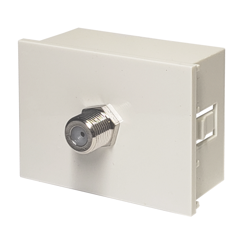 Modulo  para Video Cable, Universal Con Rosca. Blanco 6936 Cambre