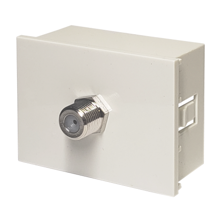 Modulo  para Video Cable, Universal Con Rosca. Blanco 6936 Cambre
