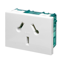 Modulo Toma Bip + Bip C/Tierra 250V, 10A,  Bl 6909 Cambre