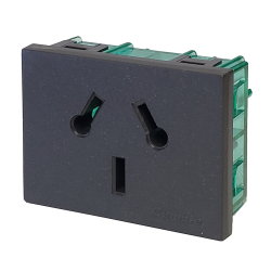 Modulo Toma Bip + Bip C/Tierra 250V, 10A,  Gr 7909 Cambre