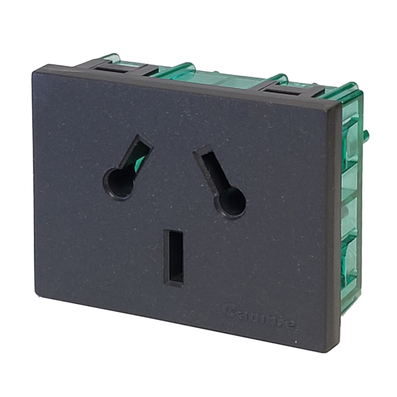 Modulo Toma Bip + Bip C/Tierra 250V, 10A,  Gr 7909 Cambre