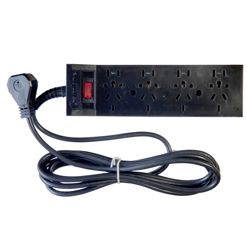 Prolongador Multinorma C/Term. 4 Tomas C/Cable 3 Mts  Negro 1100 Cambre Prolongador Multinorma C/Term. 4 Tomas C/Cable 3 Mts  Negro 1100 Cambre