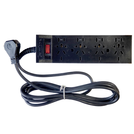 Prolongador Multinorma C/Term. 4 Tomas C/Cable 3 Mts  Negro 1100 Cambre