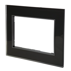 Tapa 8 Mód. Bauhaus C/Distan. Vidrio Negro 4977 Cambre