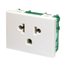 Modulo Toma Euro Americano  C/Tierra 250V, 10/15A,  Bl 6912 Cambre Modulo Toma Euro Americano  C/Tierra 250V, 10/15A,  Bl 6912 Cambre