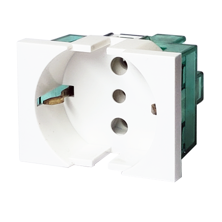 Módulo Toma Schuko 16A, Blanco 6917 Cambre
