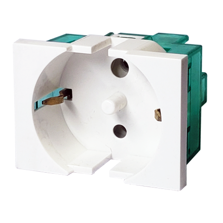 Módulo Toma Schuko Polarizado 16A, Blanco 6918 Cambre