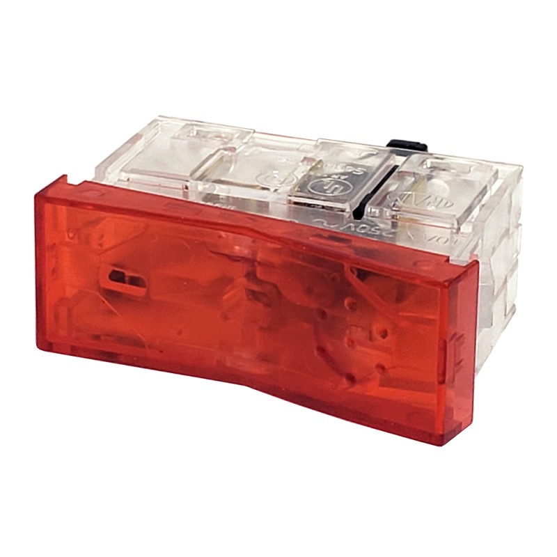 Módulo Pulsador, Siglo XXII -Rojo Traslucido 9506 Cambre