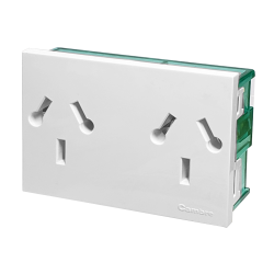 Modulo Toma Doble Combinado Bipolar C/Tierra 10A Bco 6999 Cambre