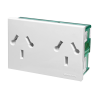 Modulo Toma Doble Combinado Bipolar C/Tierra 10A Bco 6999 Cambre