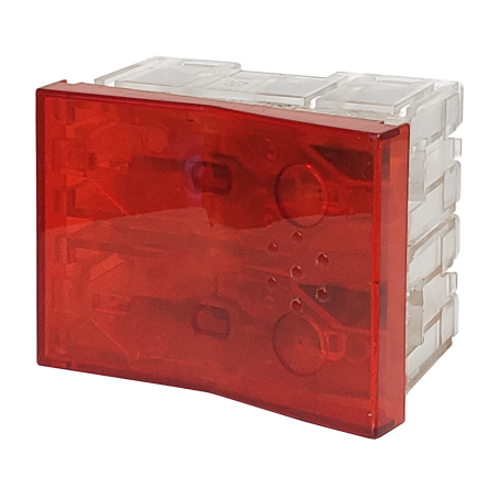 Módulo Combinación Bipolar, 4 Vías, Siglo XXII, Rojo 9526 Cambre