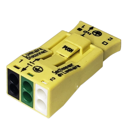 Conector para Desconexión de Luminaria 3 Polos 4mm² Ama 873-953 Wago
