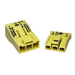 Conector para Desconexión de Luminaria 3 Polos 4mm² Ama 873-953 Wago