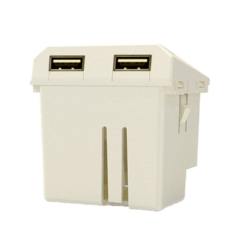 Modulo .Cargador Usb Doble 220V 3.1A Blanco  6960 Cambre
