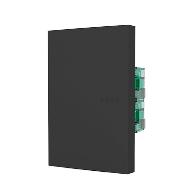 Módulo Combinación Bipolar, 4 Vías, Tecla Cuadruple Bauhaus Gris 6148 Cambre