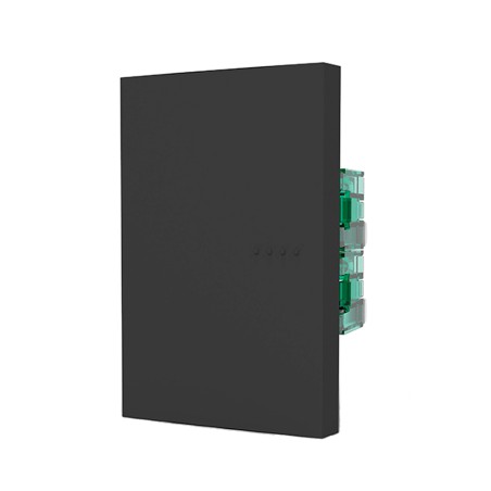 Módulo Combinación Bipolar, 4 Vías, Tecla Cuadruple Bauhaus Gris 6148 Cambre