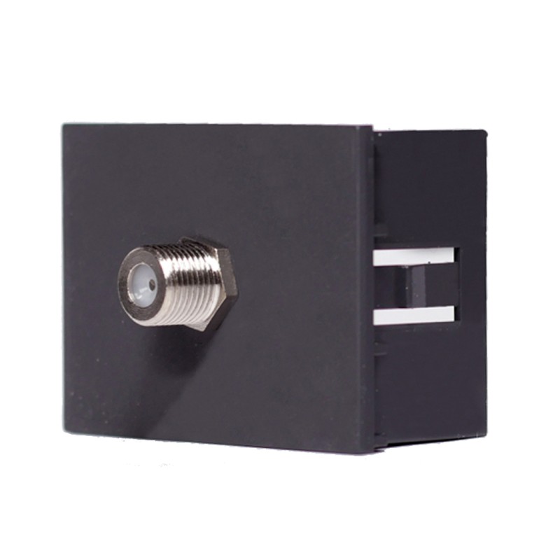 Modulo  para Video Cable, Universal Con Rosca. Gris 7936 Cambre