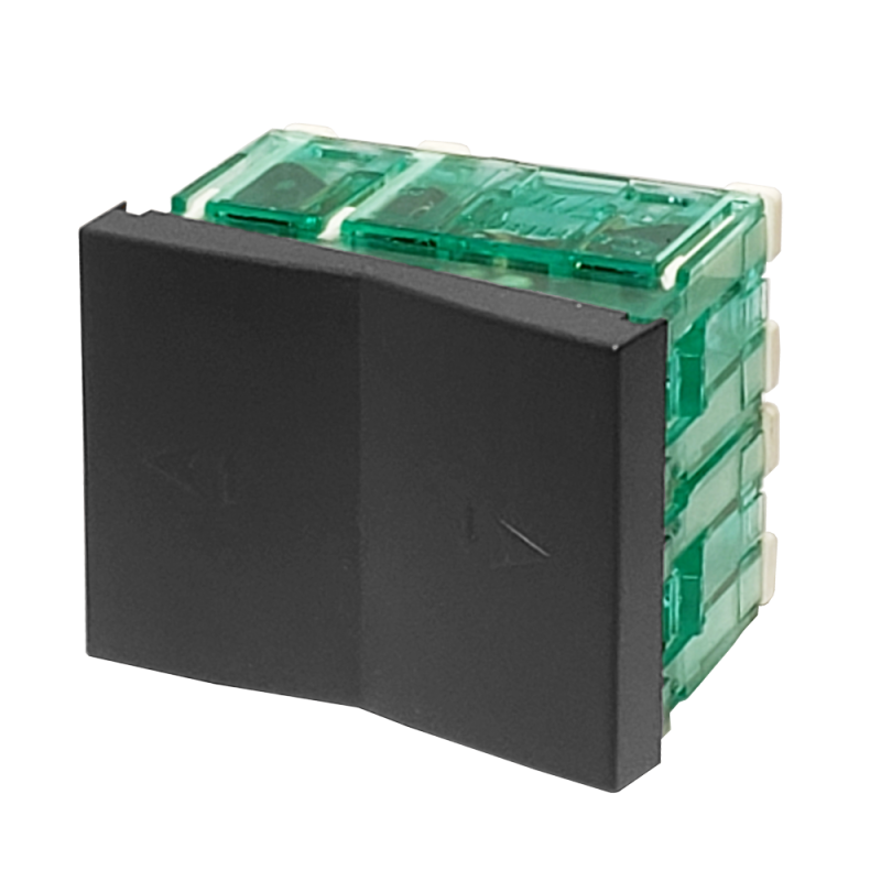 Módulo Combinación Bipolar, 4 Vías, Tecla Doble Bauhaus Gris 6128 Cambre