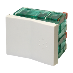 Módulo Pulsador Tecla Doble, Bauhaus, Blanco 6022 Cambre