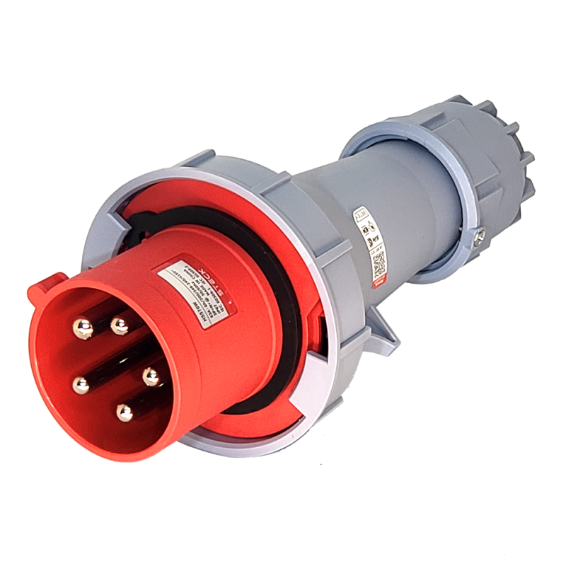 Ficha Movil Triton 3P+N+T 125A 200/346-240/415Vca 6H IP67 Rj H-5676W Steck