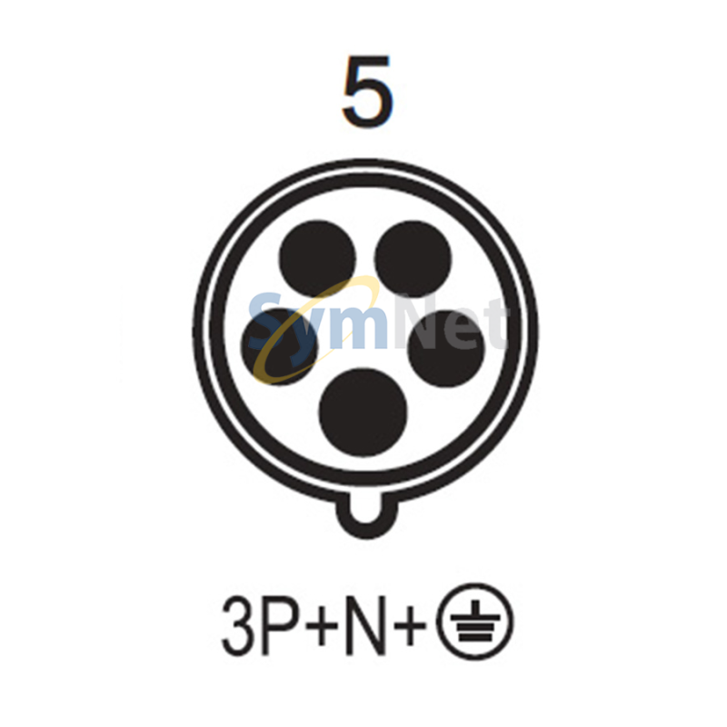 Ficha Fija de Sobreponer Triton 3P+N+T 63A 380/415Vca 6H IP67 Rj H-5516W Steck Ficha Fija de Sobreponer Triton 3P+N+T 63A 380/415Vca 6H IP67 Rj H-5516W Steck