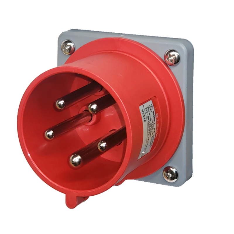 Ficha Fija de Empotrar Triton 3P+N+T 32A 380/415Vca 6H IP44 Rj H-5236 Steck Ficha Fija de Empotrar Triton 3P+N+T 32A 380/415Vca 6H IP44 Rj H-5236 Steck