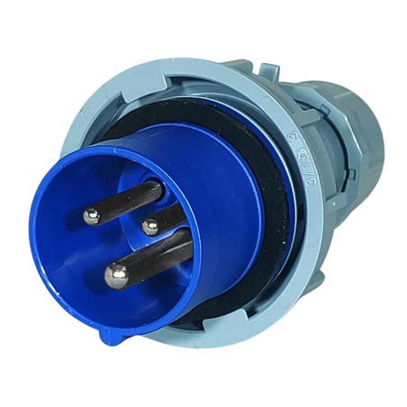 Ficha Movil Triton, 2P+T 63A 200/250Vca 6H IP67 Az H-3576W Steck