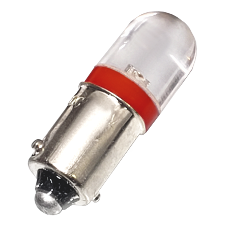 Lampara de Señaliz. T10x28 BA9s 220V Led Rojo LAMBA9-220