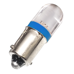 Lampara de Señaliz. T10x28 BA9s 24Vac/cc Led Azul LAMBA9-24V