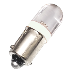 Lampara de Señaliz. T10x28 BA9s  24Vac/cc Led Blanco LAMBA9-24V