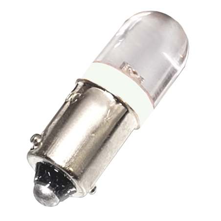 Lampara de Señaliz. T10x28 BA9s  24Vac/cc Led Blanco LAMBA9-24V